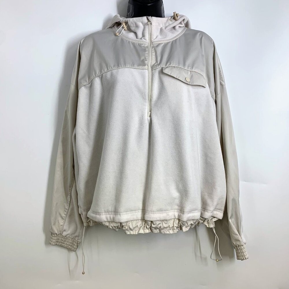 Athleta Women's Zion Microfleece 1/2 Zip Pullover Long Sleeve Top Size L